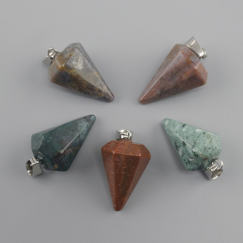 תליון מטוטלת אגת מוס 28x20x14mm+