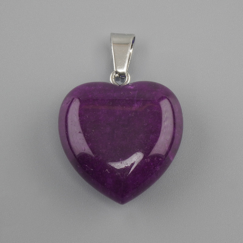 תליון לב סוגיליט 20×20×28mm+