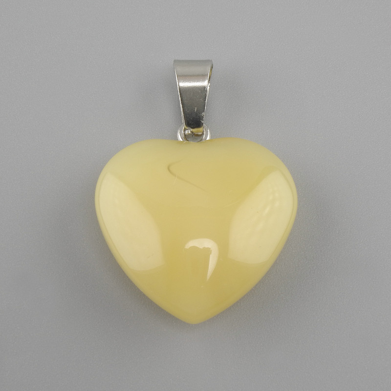 תליון לב מציטרין 20×20×28mm+