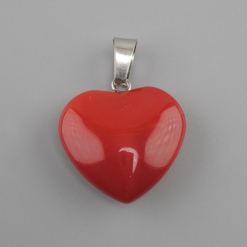 תליון «לב» מטורמלין 20×20×28mm+