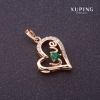 תליון Xuping Love עם אבן ירוקה