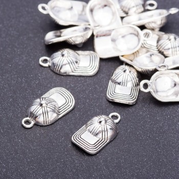 אביזרי תכשיטים – תליון «כובע», קוטר 10 מ״מ, אורך 19 מ״מ, פתח בקוטר 3 מ״מ, אריזה 20 גרם ± 15 יחידות