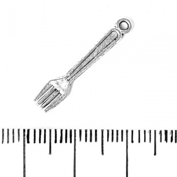 אביזרי תכשיט תלייה «מזלג» 24×5 מ״מ אריזה 20 גר' ± 34 יח'