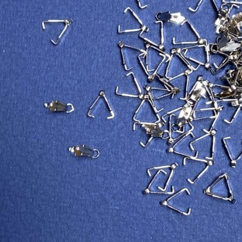 אביזרי תכשיטים - מחזיק לתליון 8×2 מ״מ מעוצב 20 גרם + -249 יחידות