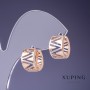 עגילים Xuping 13×9 מ״מ «זהב מצופה 18 קראט, רודיום»