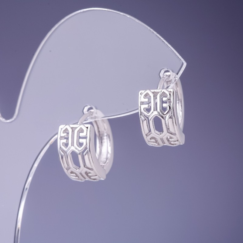 עגילים Xuping רודיום 8×16mm