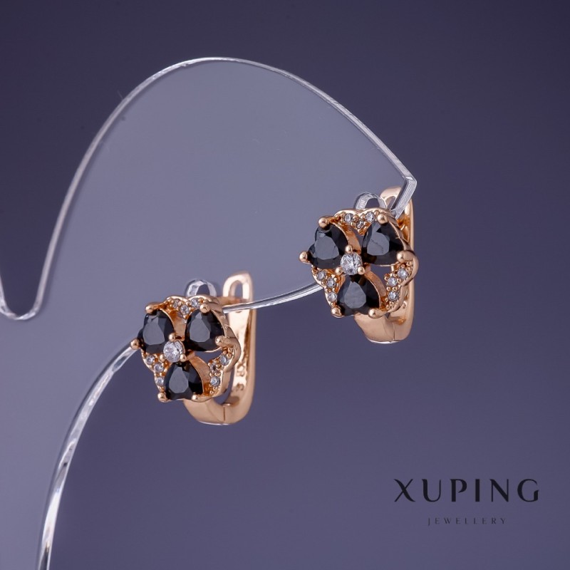 עגילים Xuping 12×10 מ״מ «זהב מצופה 18K»