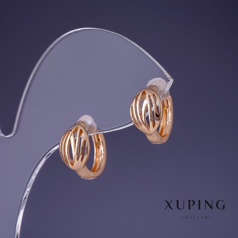 עגילים Xuping 7x13mm «זהב מצופה 18K»