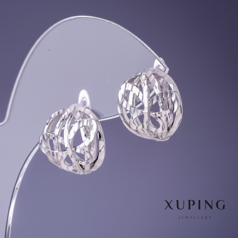 עגילים Xuping פלדיום 14x15mm