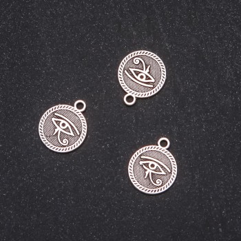 אביזרי תליון – העין המצרית 15×18 מ״מ, אריזה 20 גרם +/-12 יחידות