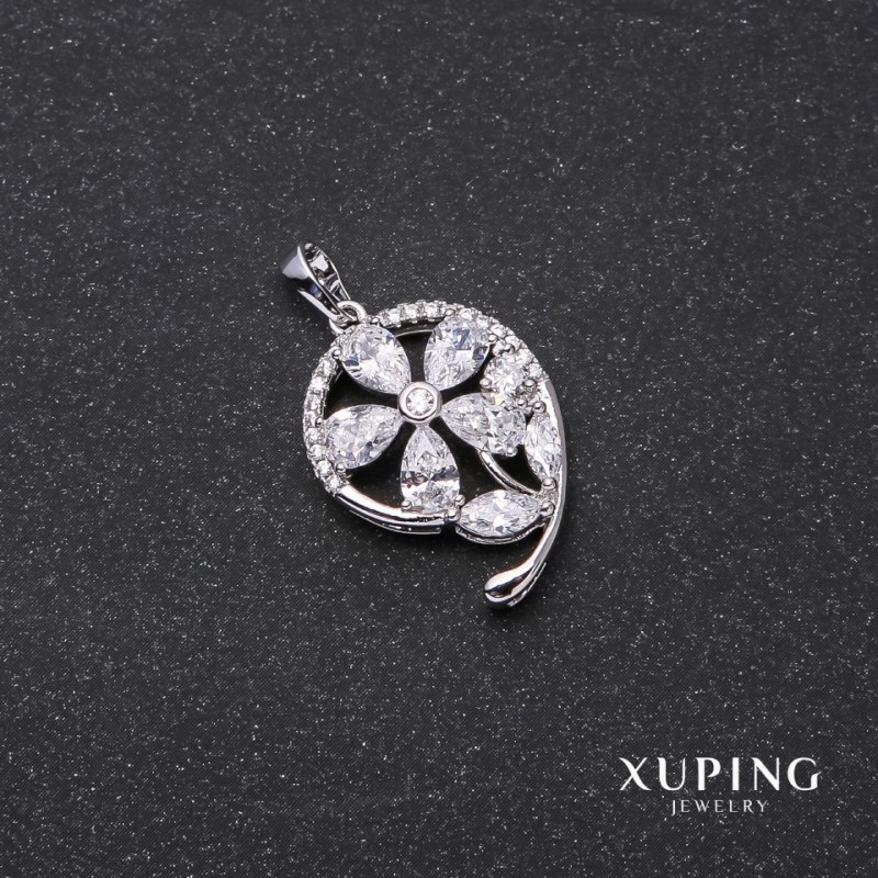 תליון Xuping «פרח» 29×24×17 מ״מ רודיום