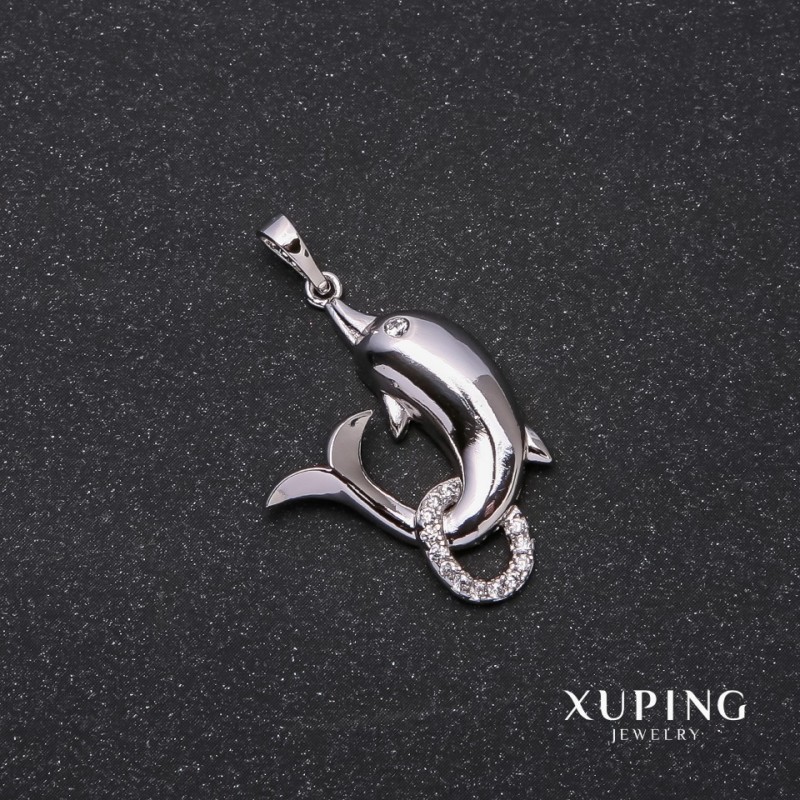 תליון Xuping דולפין 33×28×20 מ״מ רודיום