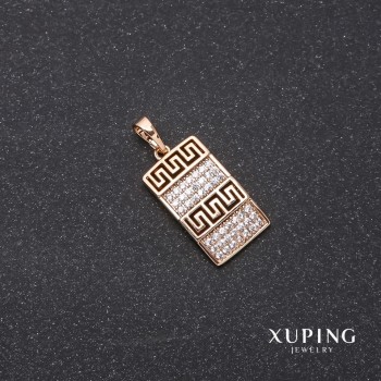 תליון Xuping בדוגמה «ורסאצ'ה» 11×19×26 מ״מ ציפוי זהב 18 קראט
