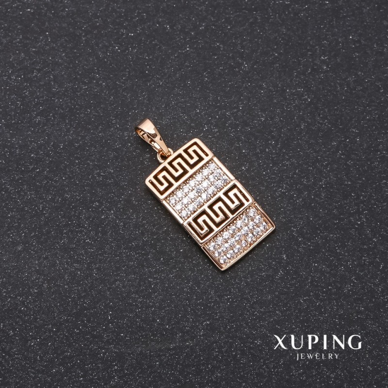 תליון Xuping בדוגמה «ורסאצ'ה» 11×19×26 מ״מ ציפוי זהב 18 קראט