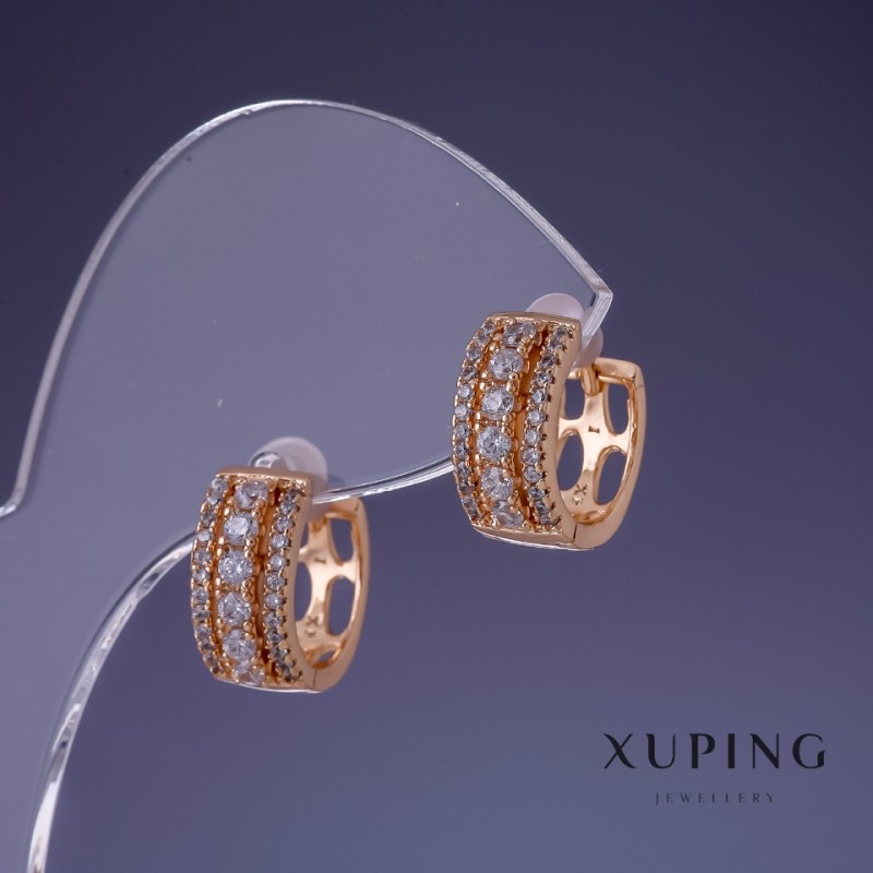 עגילים Xuping 16×14 מ״מ "זהב מצופה 18K"