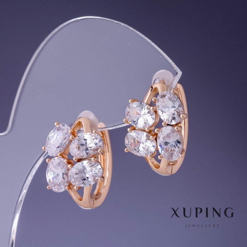 עגילי Xuping 18×13 מ״מ «זהב מצופה 18K»