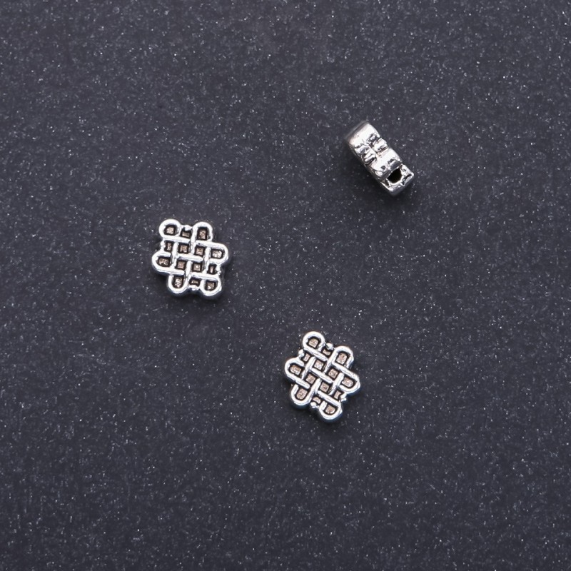 אביזרי חרוזים מפריד פיליגרן, קוטר 9×11 מ״מ in-, קוטר 1.75 מ״מ אריזה 20 גרם 17 יח' (+ -)