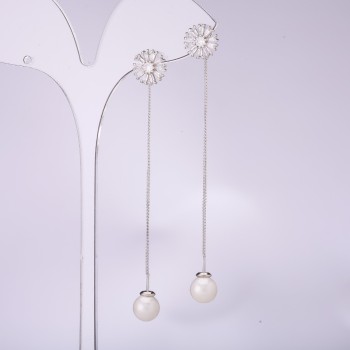 עגילי חוד ארוכים מסדרת 925 מאיורקה, עובי 10 מ״מ, אורך 80 מ״מ