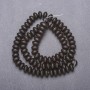 חרוזי שונגייט על חוט (מלאכותיים) בצורת רונדל חלקה, קוטר 8×5 מ״מ, אורך 38 ס״מ±