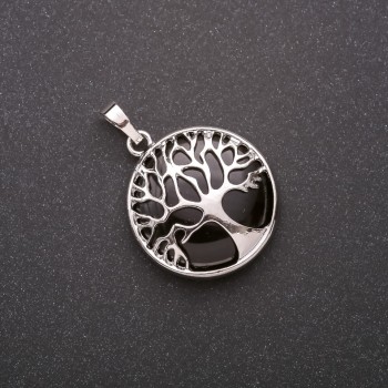 תליון אגט במסגרת «עץ» 27 מ״מ