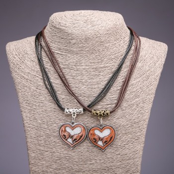 תליון חברות «לבבות», קוטר 31×33 מ״מ, אורך 45–48 ס״מ