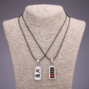 תליון חברות הלב, קוטר 15×32 מ״מ, אורך 45–48 ס״מ