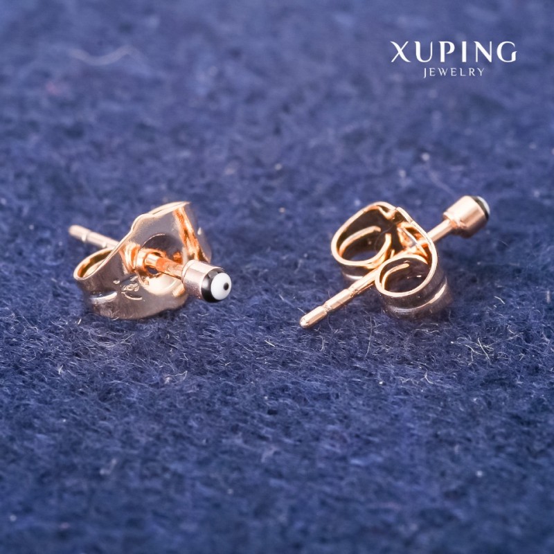 עגילי Xuping «עין» סטוד כדור 2 מ״מ זהב מצופה 18K
