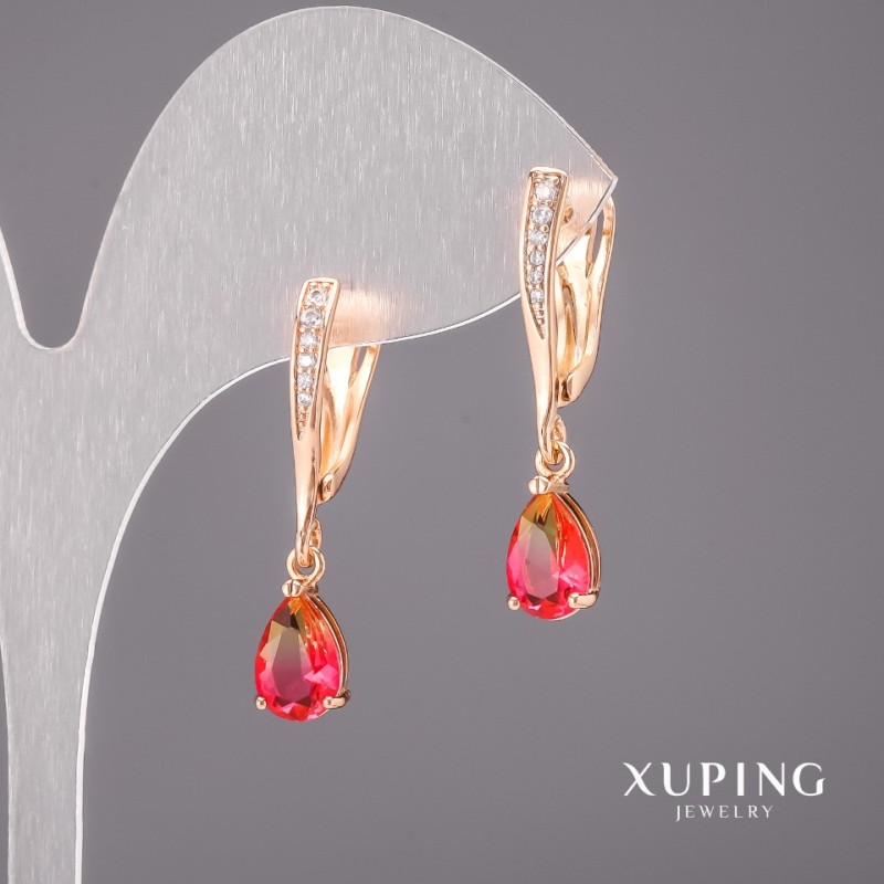 עגילים Xuping זיקיות 6×30 מ״מ ציפוי 18K