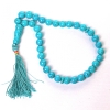 שרשרת חרוזי טורקיז בהיר (דחוס), חרוזים 12 מ״מ, אורך 30 ס״מ