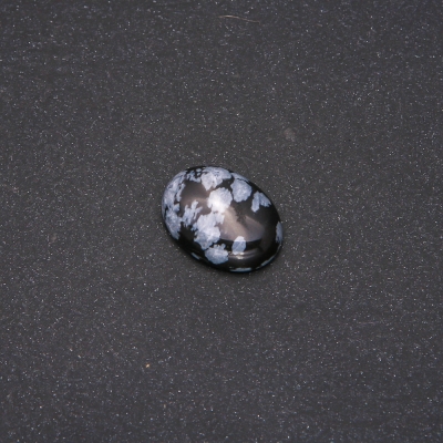 Cabochon Stone Snow Obsidian Apache Tears 20x15mm