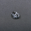 Cabochon Stone Snow Obsidian Apache Tears 20x15mm