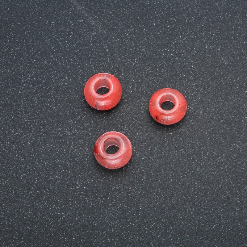 חרוז פנדורה מאבן טבעית טורמלין 14×7 מ״מ, קוטר החור-5,5 מ״מ +