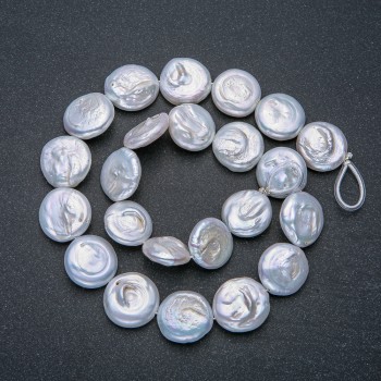 חוט פנינים בארוק, קוטר 16 מ״מ, אורך 42 ס״מ ± בגוון בנזיני