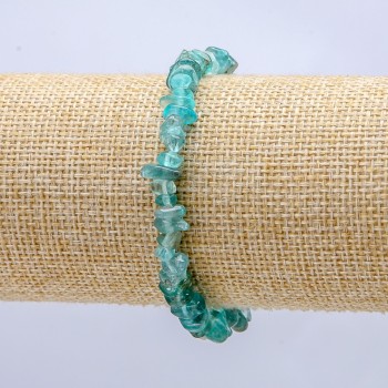 צמיד אלסטי מקריסטל הרי צבוע, גרגר בקוטר 7×3 מ״מ