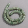 חרוזי נפריט חלקים על חוט מאבן טבעית – רונדל, קוטר 9×7 מ״מ, אורך 39 ס״מ +