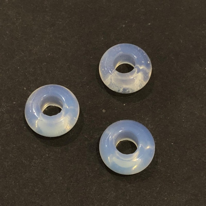 חרוז פנדורה מאבן הירח 14×7 מ״מ, קוטר החור 5.5 מ״מ+