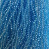 חרוזים קריסטל צ'כי על חוט כחול שקוף מלוטש בצורת רונדל, קוטר 3,5×3 mm, אורך 33 cm +