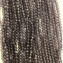 חרוזי קריסטל צ'כיה על חוט דק בצבע סגול כהה, רונדל מלוטש, קוטר 3×3.5 מ״מ, אורך 32 ס״מ + -