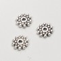 אביזרי חרוז-הכנסה, בקוטר 8×2 mm, אריזה 20 גרם, 55 יחידות ± צבע מתכת "כסוף"