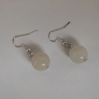 עגילים «קריסטל הררי» (אקריל מלאכותי), קוטר 12 מ״מ, אורך 33 מ״מ