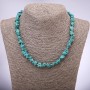שרשרת חרוזים «טורקיז» (הולייט) קוטר כ-10 מ״מ, אורך 45 ס״מ