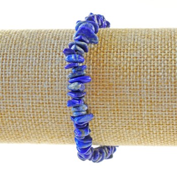 צמיד אזוריט מאבן טבעית, פתיטי אבן, קוטר כ-7×2 מ״מ, אורך כ-18 ס״מ (אלסטי)