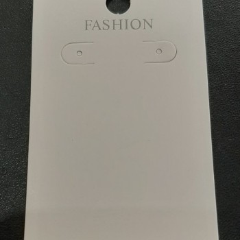 כרטיס תצוגה לעגילים 7.5×4.5 ס״מ - קרטון ל-100 יחידות