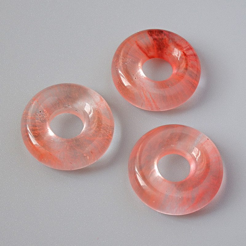 חרוז פנדורה עם טורמלין, קוטר 15×5 מ״מ, קוטר החור - 5,1 מ״מ+