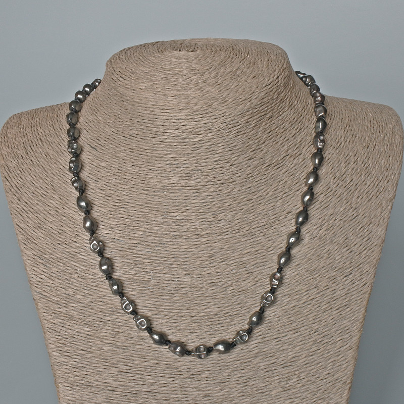 שרשרת המטייט – צורת גולגולת, קוטר 6×8×6 מ״מ, אורך 48 ס״מ