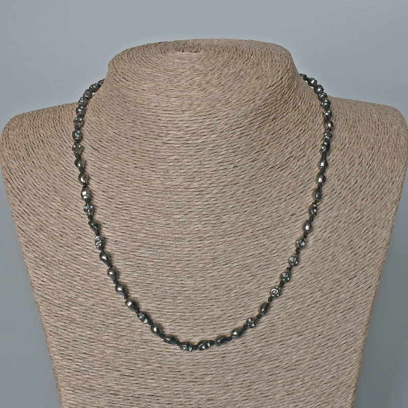 שרשרת המטיט גולגולת, קוטר 5×6×5 מ״מ+-, אורך 46 ס״מ+