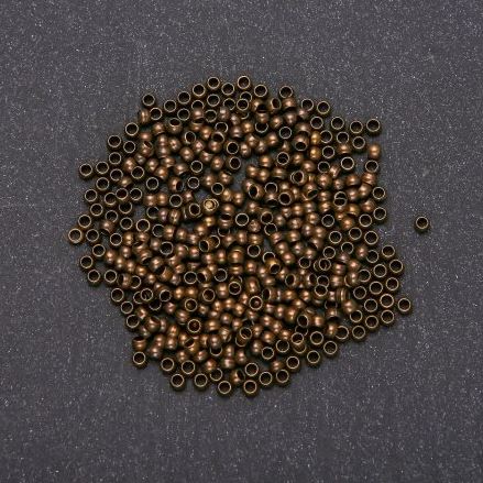 מחזקים קרימפים «זההיפי», קוטר 2,5 מ"מ, צבע המתכת: ברונזה 200 גרם