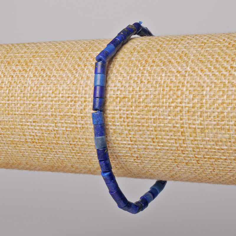 צמיד מאזוריט טבעי בקוטר 4×4 מ״מ, אורך 18 ס״מ (אלסטי)