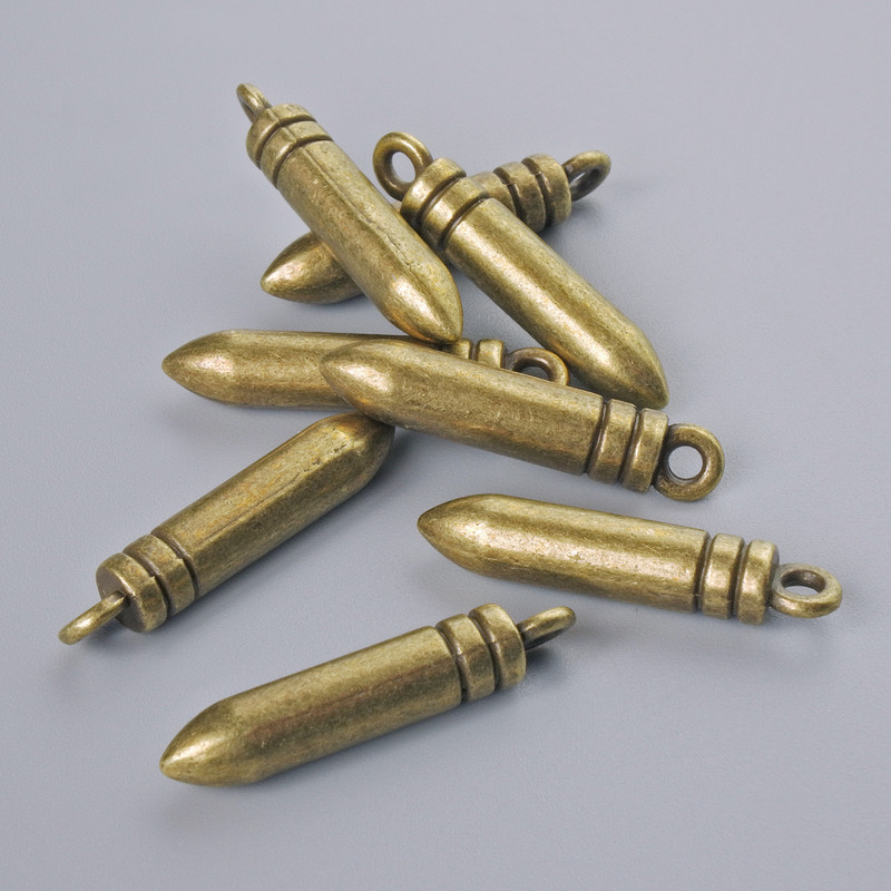 אביזרי תליון «כדור», קוטר 23.5×4.5 מ״מ, קוטר חור 1.7 מ״מ, אריזה 8 יחידות +/- צבע ברונזה של המתכת