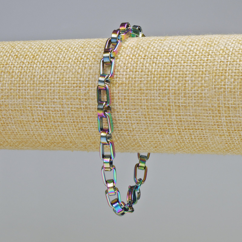 צמיד Xuping עם ציפוי «בנזין» 18K, עובי 6 מ״מ, אורך 22 ס״מ+